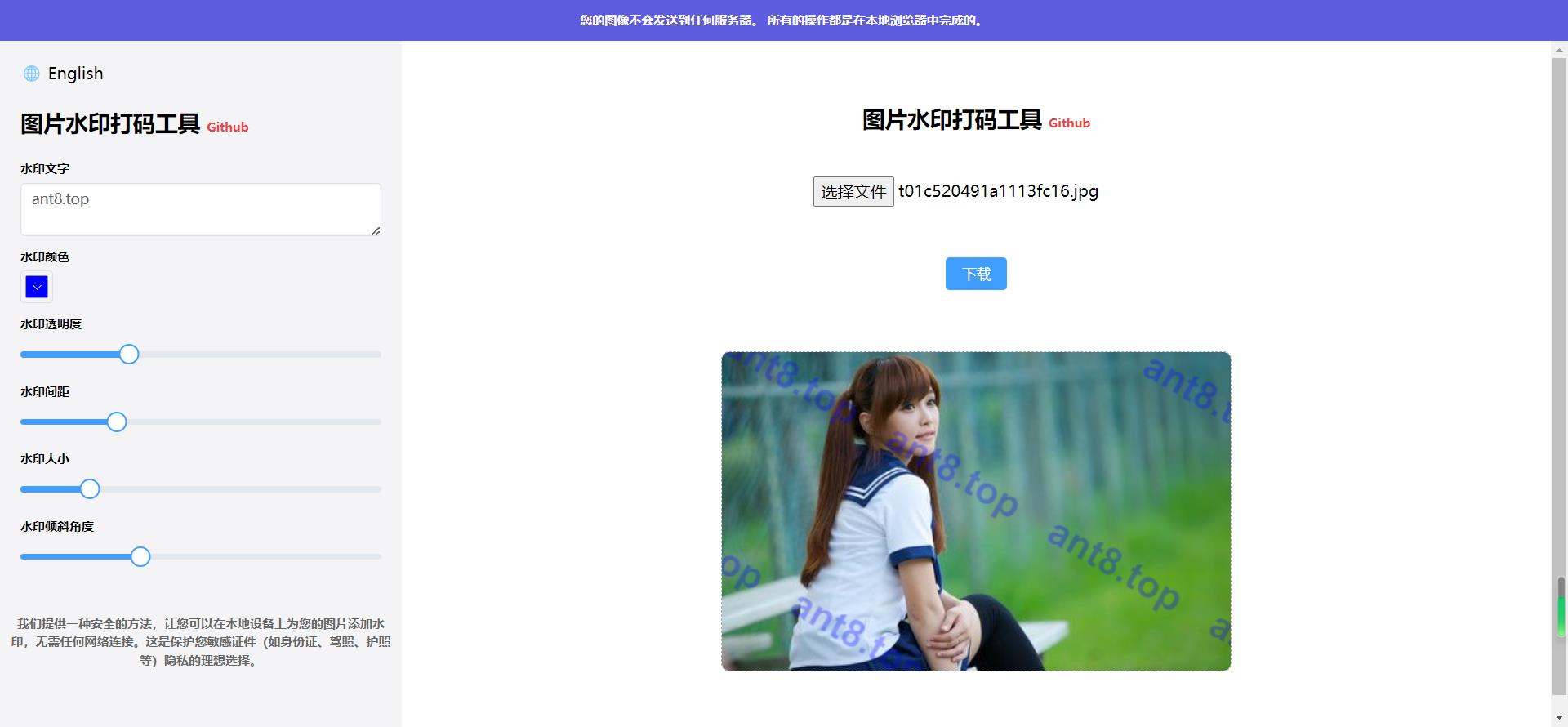 Image Watermark Tool-图片水印打码工具 保护你敏感证件