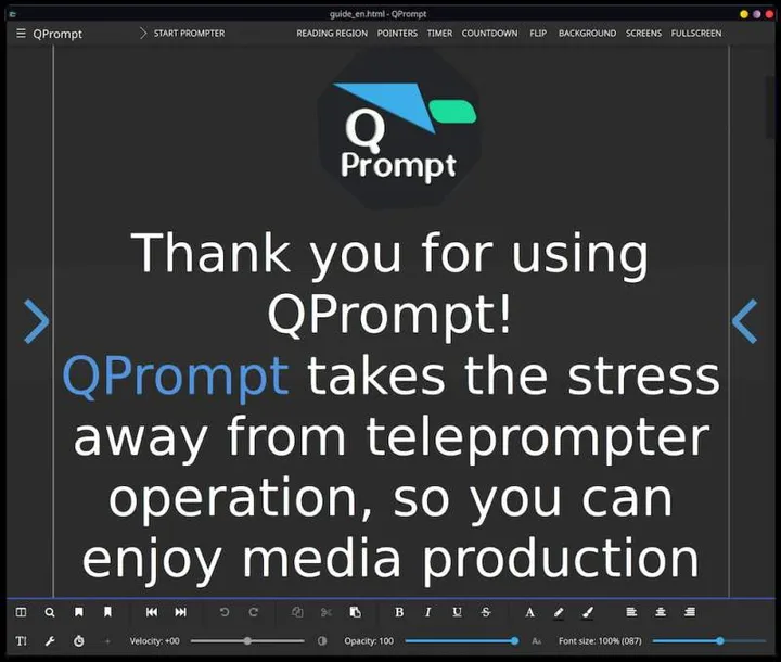 QPrompt 1.1.6 电脑提词器软件