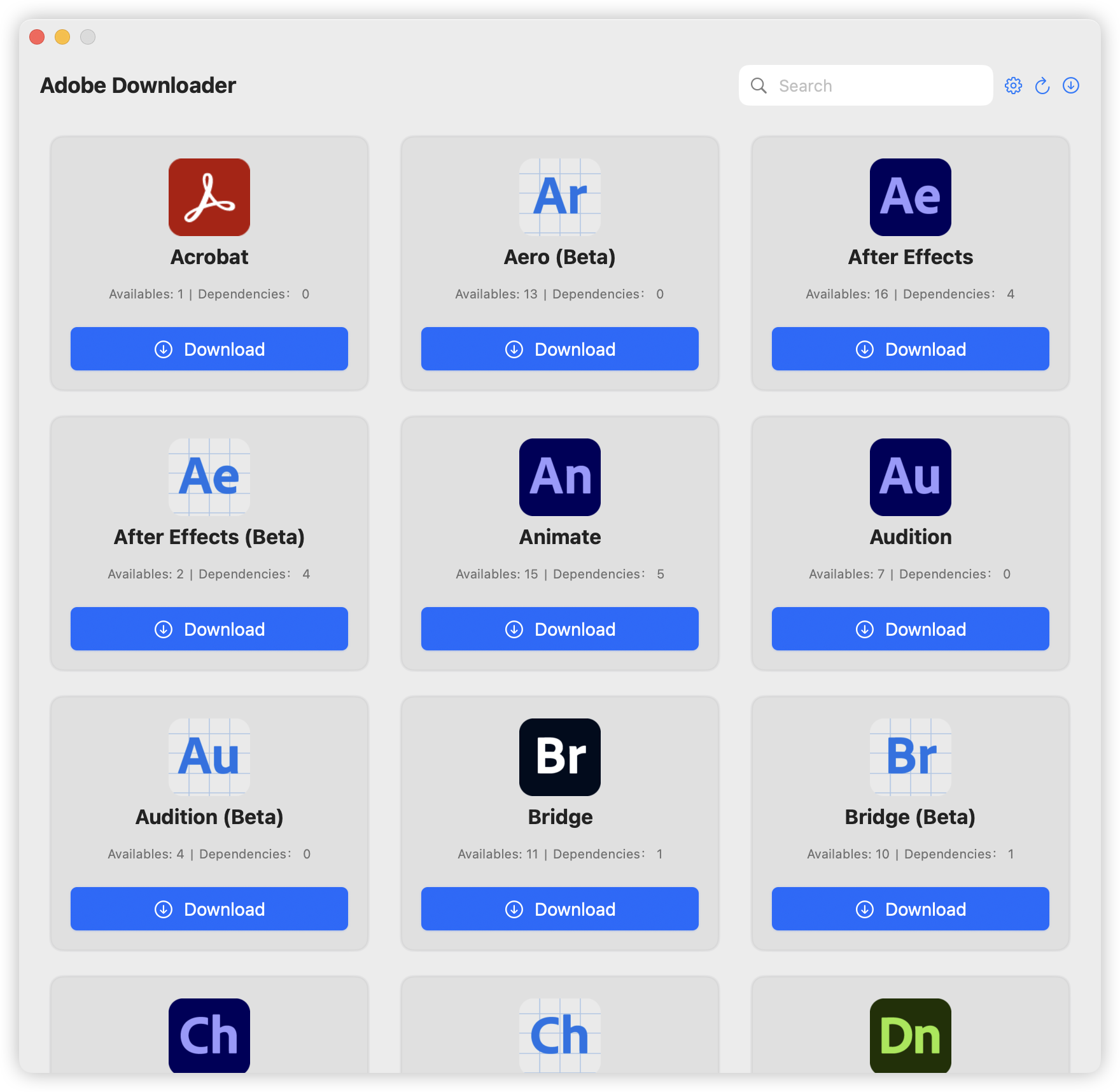 macOS Adobe 应用程序下载和安装程序:Adobe Downloader